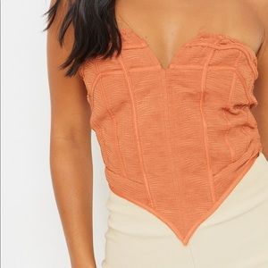 Orange Corset Top